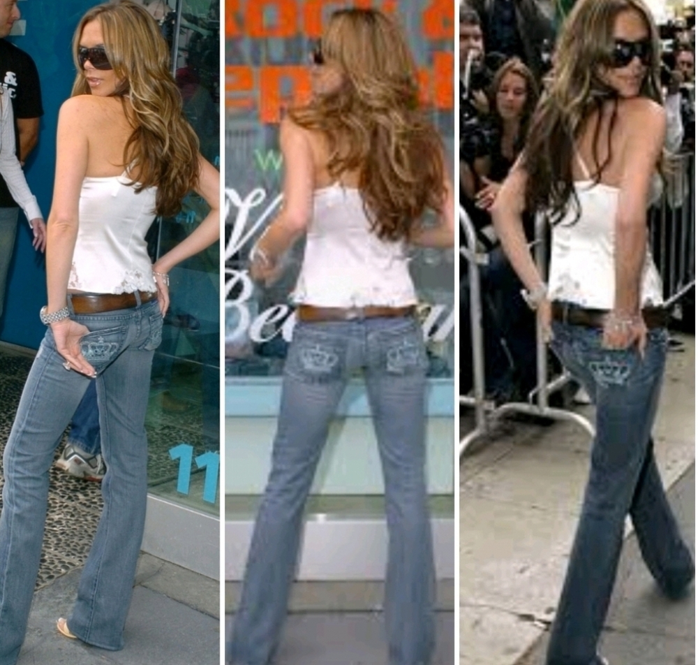 Victoria Beckham Light Blue Flare Jeans
